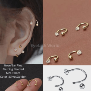 Zircon Hoop Earring